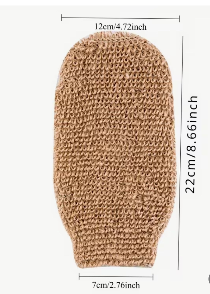 GUANTE DE DUCHA DE YUTE NATURAL - Imagen 2